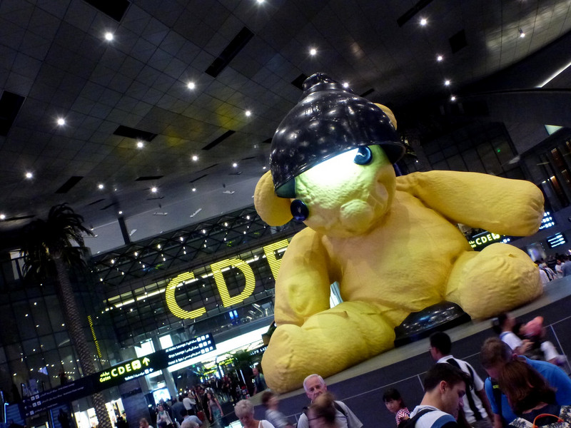 Célèbre Teddy Bear de l'aéroport de Doha