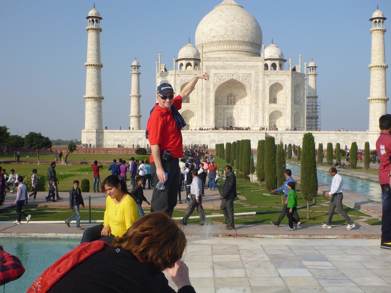 Richard au Taj Mahal