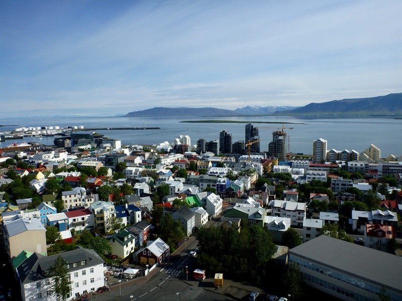 Reykjavik de haut