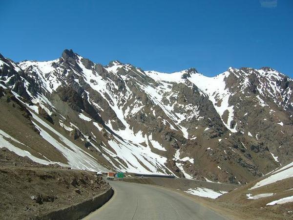 Passage à travers les Andes