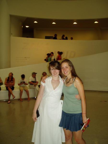 Becky and Kate in the guggenheim