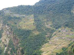 The beautifully situated village of Chhomrong