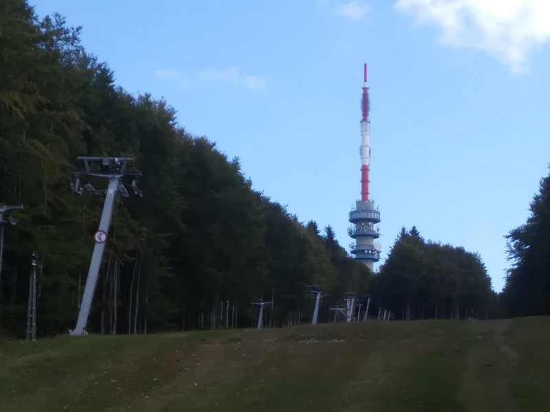 Approaching Summit and Off-Limits TV Tower
