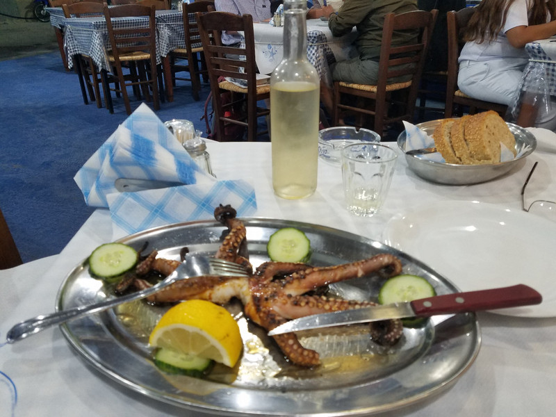 Grilled Octopus and Half Liter House Wine