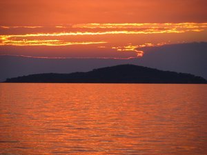 Sunset on Lake Malawi