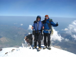 Summit shot with my Russian guide Сергей