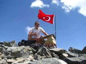 On the Summit of Mt Kaçkar