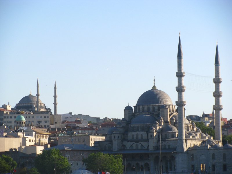 Likely Rüstem Pasha Mosque in the Foreground, Süleymaniye in the Distance