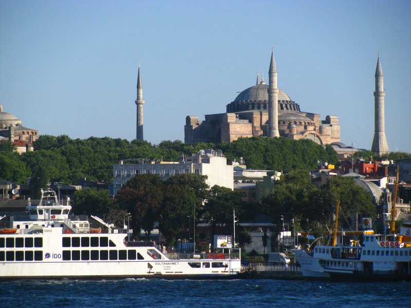 Aya Sofya and Bosphorus Ferry