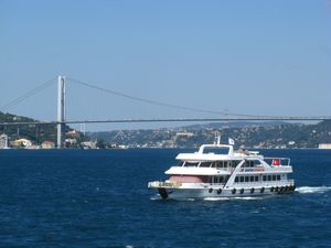 Bosphorus Strait and the Large Span Bosphorus Bridge