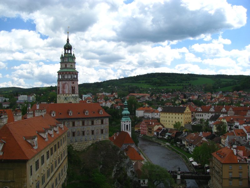 Český Krumlov Town and Edge of Castle