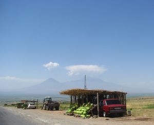 Mount Ararat and Watermelon Stand