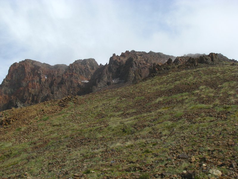 Ascending East Ridge