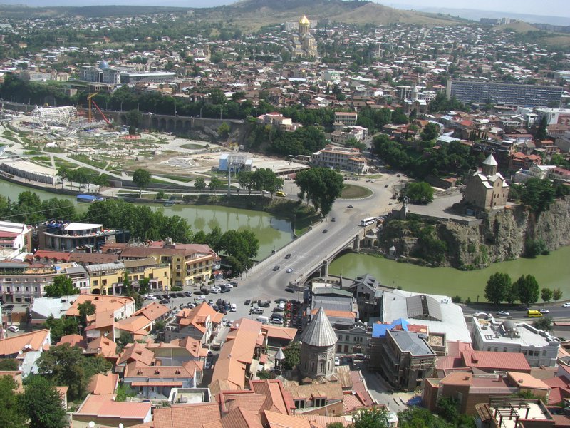 Old Town and Mtkvari River