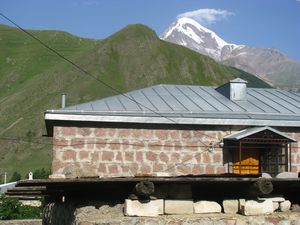 View From Homestay in Kazbegi