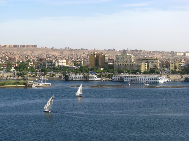 Aswan Viewed from the Tombs