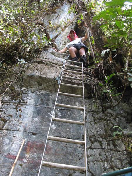 Aid climbing - Gunung Mulu NP, Borneo