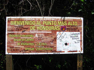 Welcome to the Highest Point in Honduras