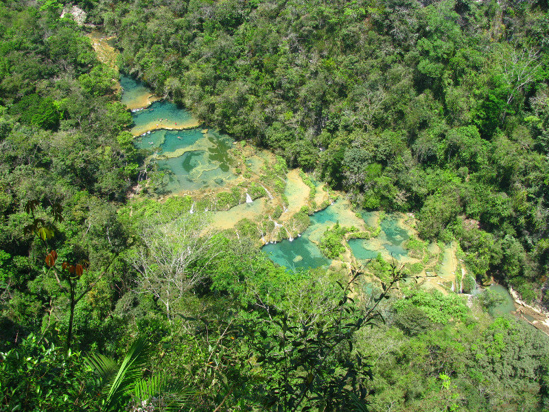 Limestone Pools From the Mirador