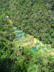 Limestone Pools From the Mirador