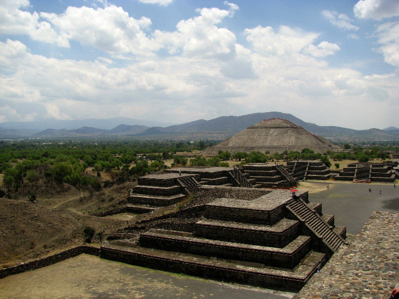 Looking Back to the Pyramid of the Sun