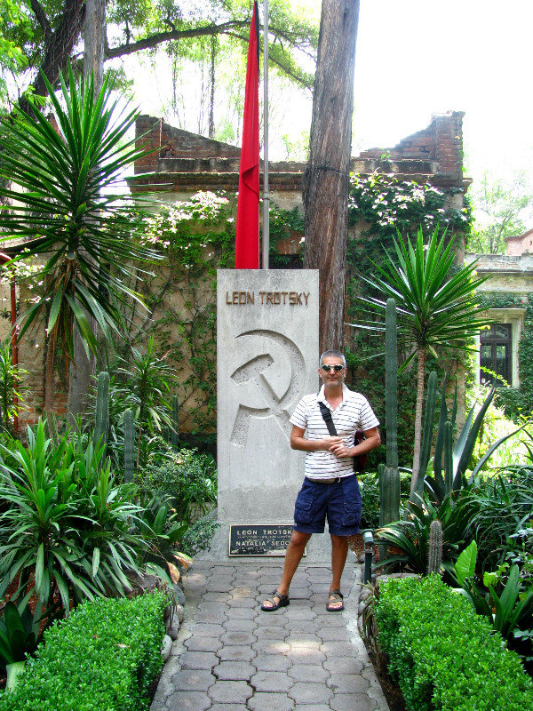 Leon Trotsky's Grave at His Former House, Now an Informative Museum
