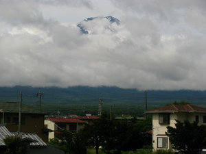 Cloudy Mount Fuji