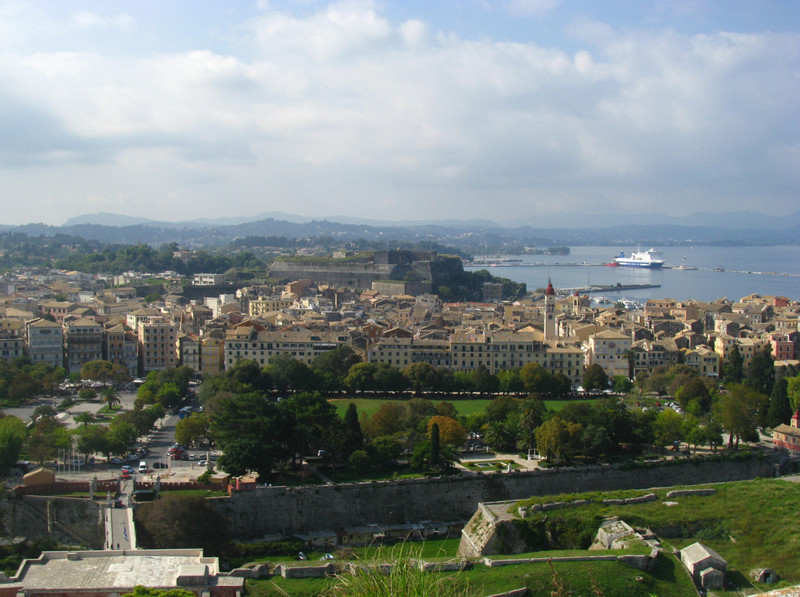 Corfu Town From Old Fortress