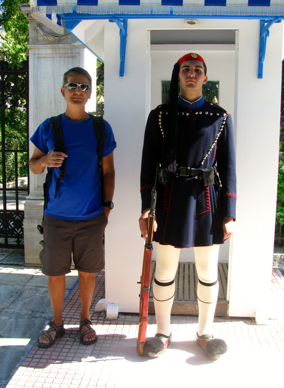 Posing With Presidential Palace Guard