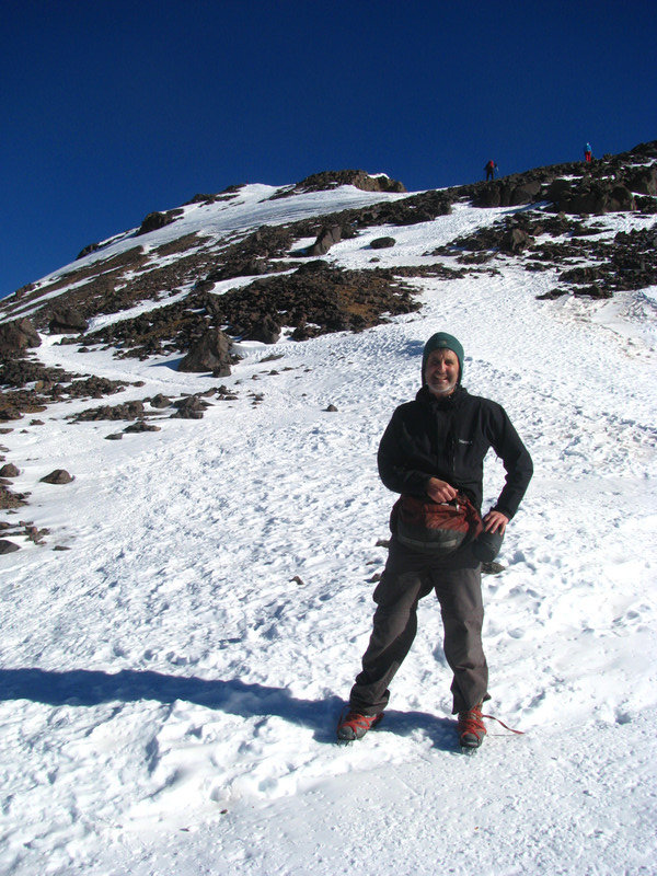 Taking a Break At Tizi n'Toubkal, 3,940 m Before the Summit Push