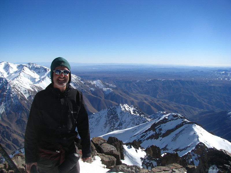 Toubkal With the Sahara Way, Way Off In the Distance