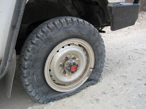 Flat tyre....