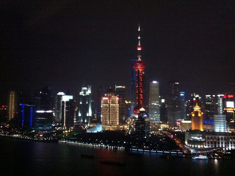Vue Bar: uitzicht op Pudong
