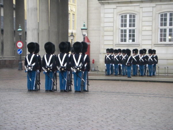 Chaning of the guard in Copenhagen