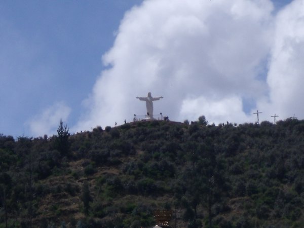 Jesus on a hill