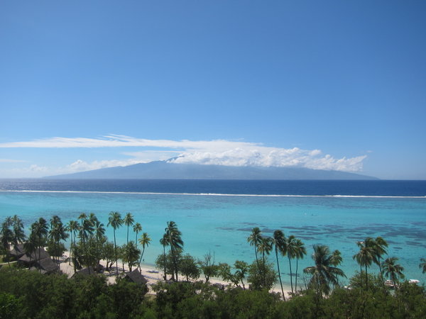 Tahiti viewed from Moorea