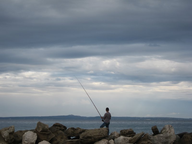 Fishing Man in Tsilivi