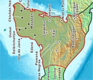 Mayan civilization map