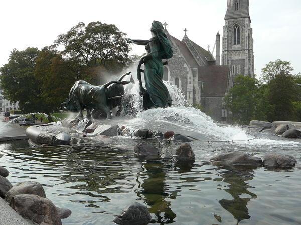 Fountain at St. Albans Church.