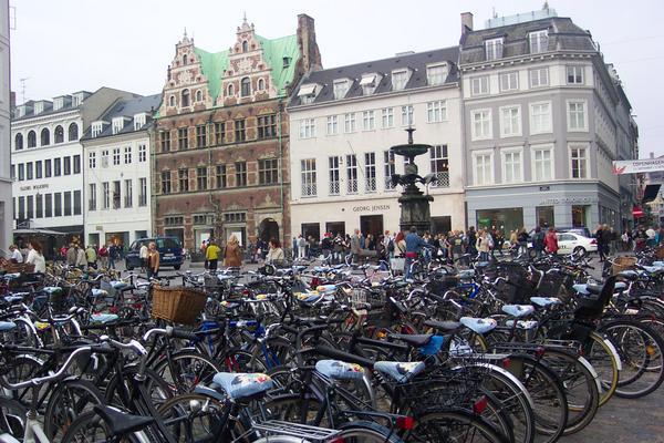 Bikes rule in Copenhagen.