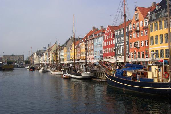 Typical Copenhagen canal scene.