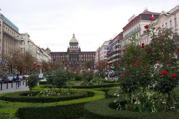 Wenceslas Square, Prague centre.