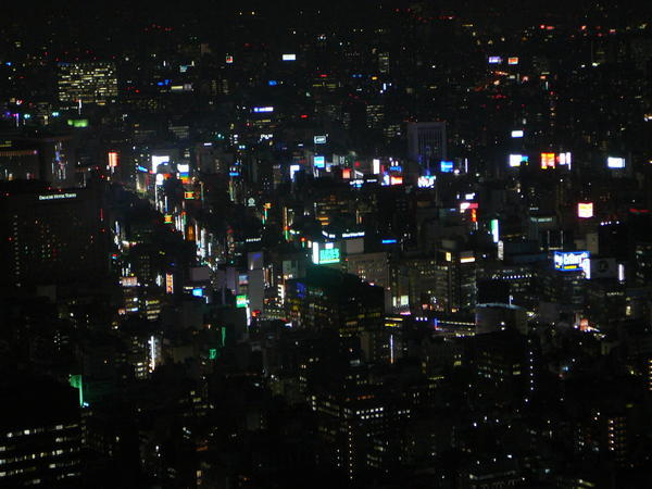 The Ginza by night from Tower