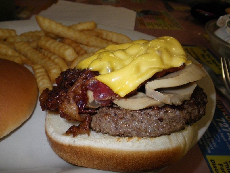 Bacon Mushroom Cheeseburger