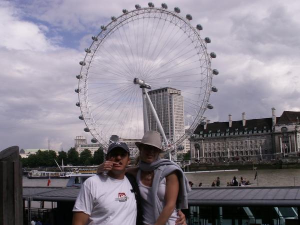 In front of the London Eye