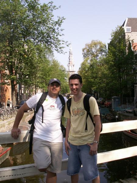 Mike and  I in Amsterdam