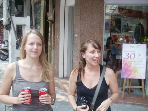 Katie and Jody in Hanoi