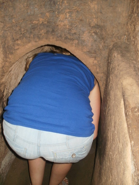 Katie's bottom in the tunnels!