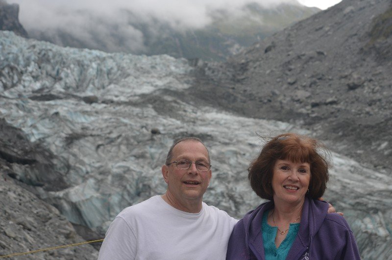 GG and PaPa at Fox Glacier