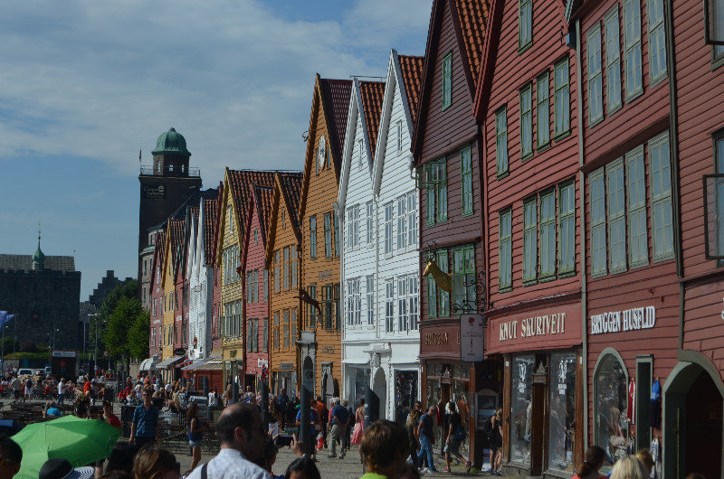 Architecture along the wharf in Bergen